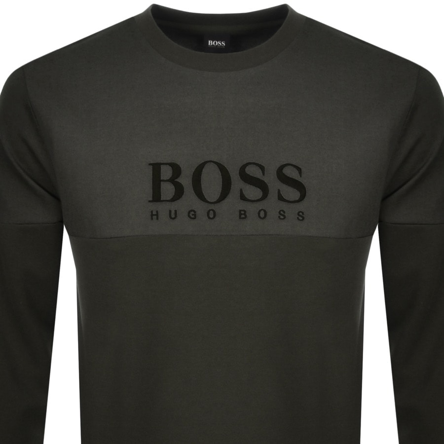 Alternative Image for ProductBOSS Bodywear Crew Neck Sweatshirt Green2